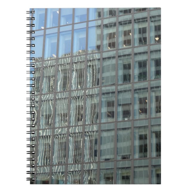 Sleek Modern Glass Skyscraper Architecture   Notebook (Front)