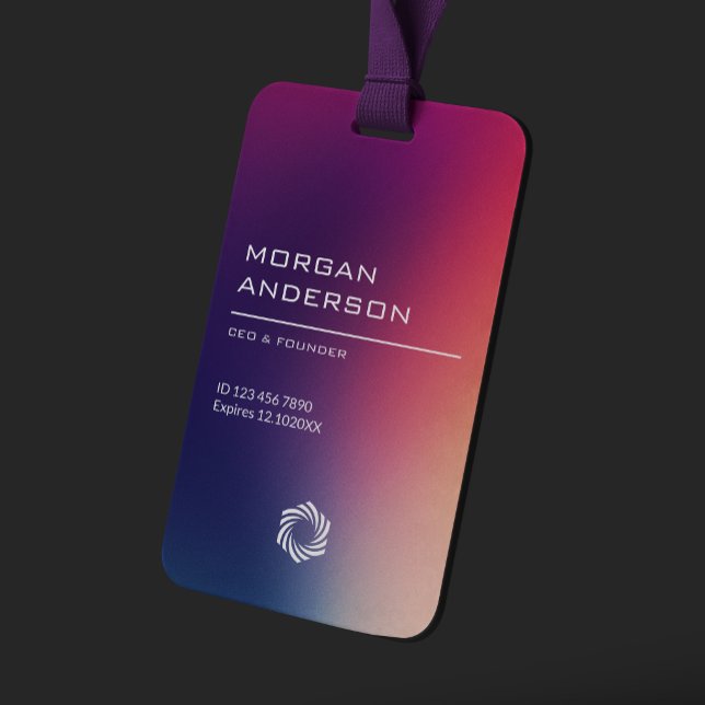Sleek modern  gradient ombre professional badge (Creator Uploaded)