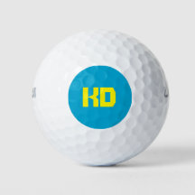 Sleek Monogram in Yellow and Sky Blue