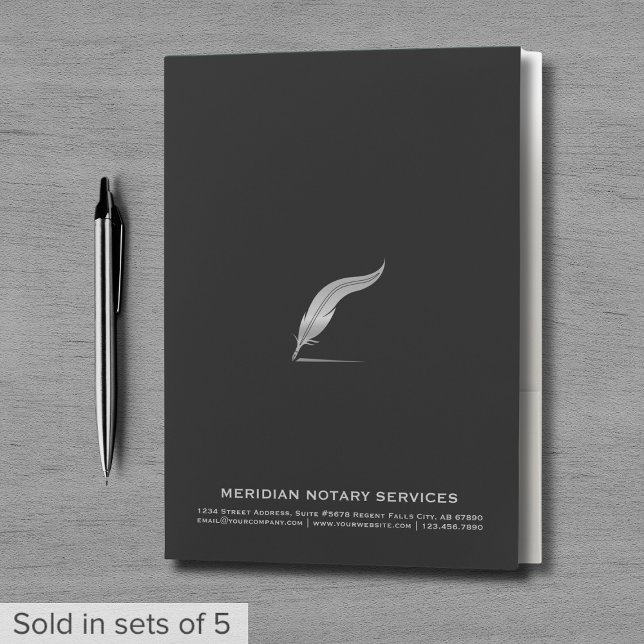Sleek Notary Public Pocket Folder (Creator Uploaded)