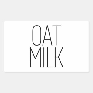 Sleek Oat Milk Rectangular Sticker