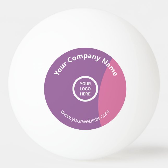 Sleek Personalized Marketing Custom Logo Branded Ping Pong Ball (Front)