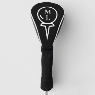 Sleek Personalized Monogram Golf Head Cover