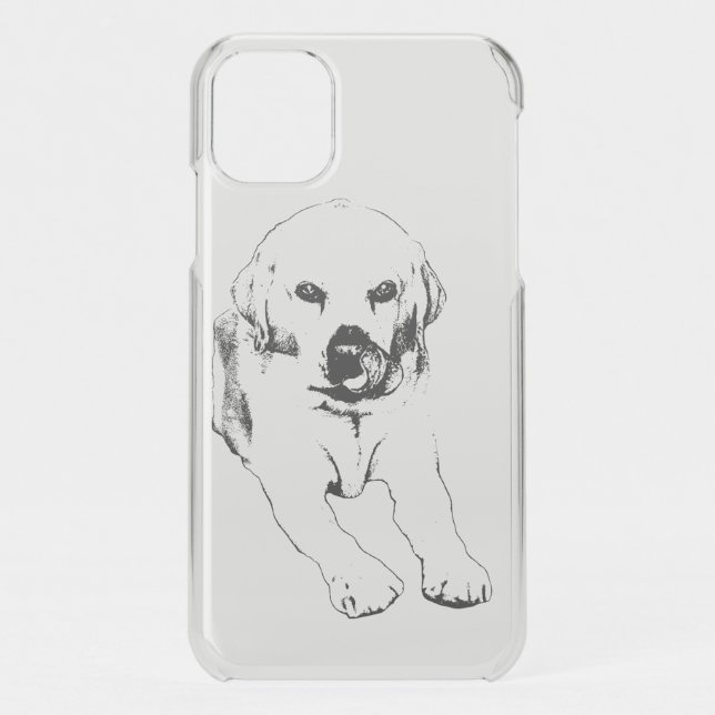 Sleek phone, loyal Lab Uncommon iPhone Case (Back)