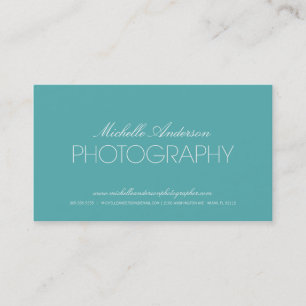 SLEEK PHOTOGRAPHER PHOTOGRAPHY BUSINESS CARD