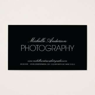 SLEEK PHOTOGRAPHER | PHOTOGRAPHY BUSINESS CARD