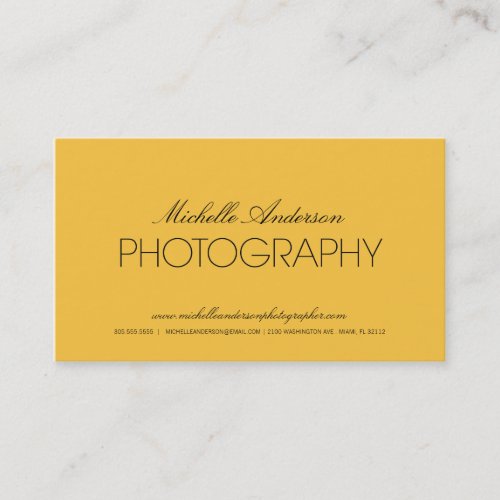 SLEEK PHOTOGRAPHER | PHOTOGRAPHY BUSINESS CARD