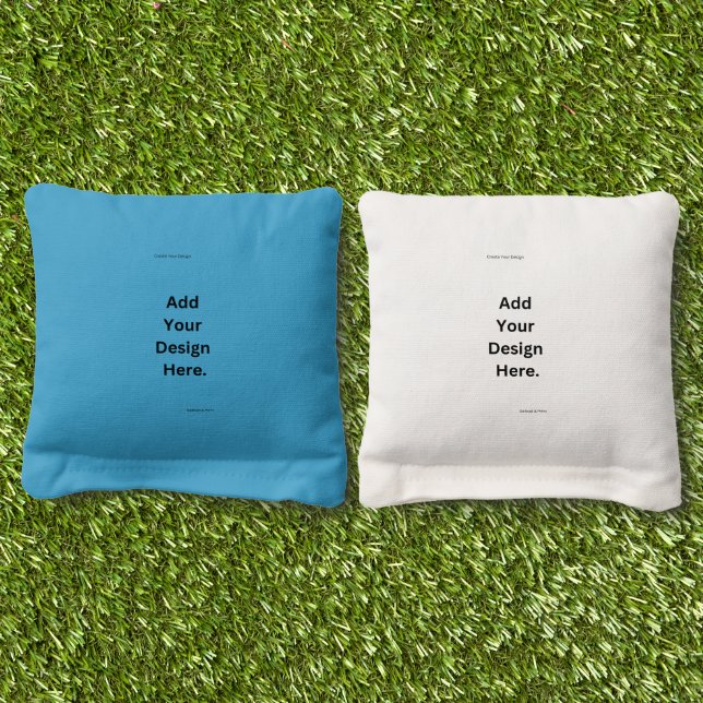 Sleek & Professional | Custom Business Logo | Text Cornhole Bags (Grass)