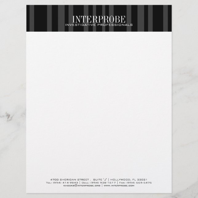 Sleek Professional Letterhead (Front)