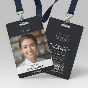 Sleek Professional Photo Corporate Office Identity Badge