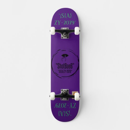 Sleek Purple Skateboard Skateboard