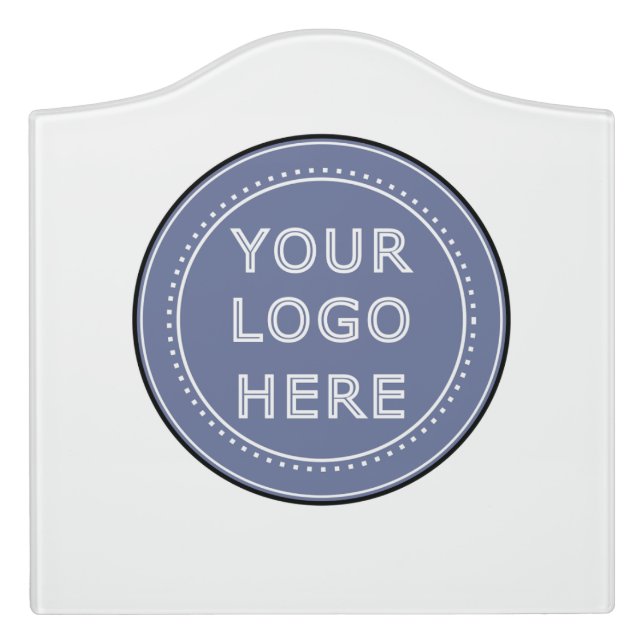 Sleek, Refined, & Personalized Binder Door Sign (Large Crest Front)