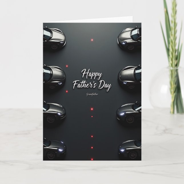 Sleek Roadster Fathers Day Card (Front)