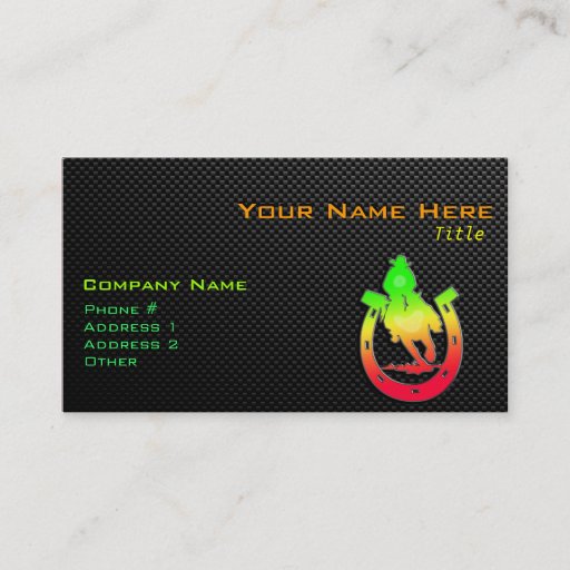 Customizable Sleek Rodeo Business Card Template