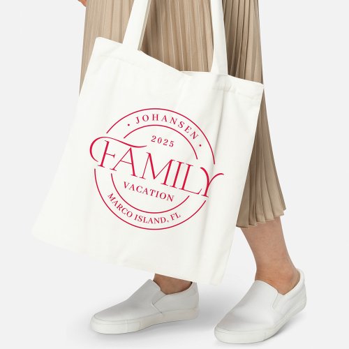 Sleek Seal Family Reunion or Vacation Tote Bag