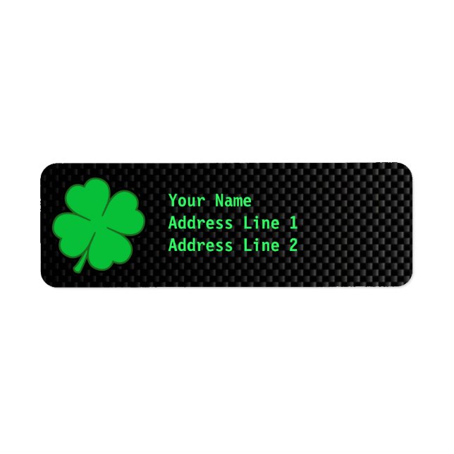 Sleek Shamrock Label (Front)