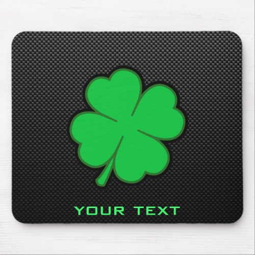 Sleek Shamrock Mouse Pad