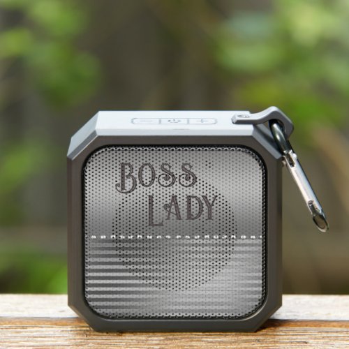 Sleek Silver Boss Lady Keychain Bluetooth Speaker