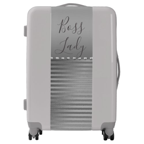 Sleek Silver Boss Lady  Luggage