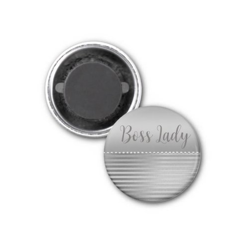 Sleek Silver Boss Lady  Magnet