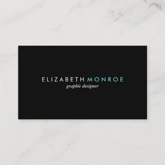 Sleek Simple Modern Business Cards (Front)