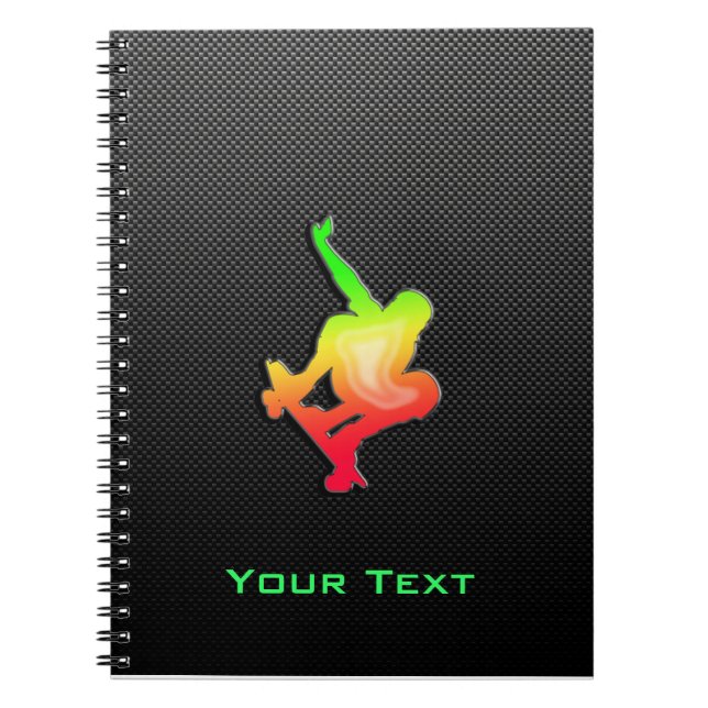 Sleek Skateboarding Notebook (Front)
