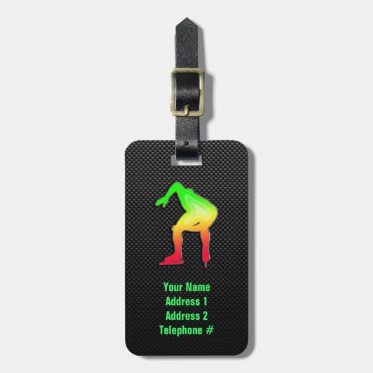 Sleek Speed Skater Luggage Tag