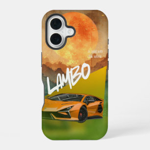 Sleek Sports Car Silhouette Phone Case