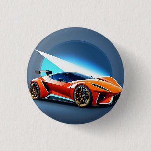 Sleek Sports Car With Modern Design Button
