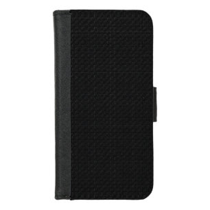 Sleek Stealth Black Carbon Micro Tech Texture iPhone 8/7 Wallet Case