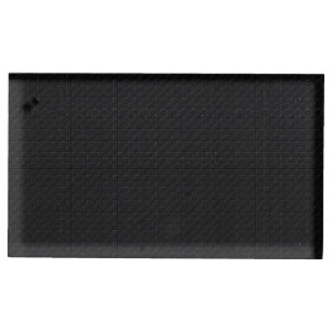 Sleek Stealth Black Carbon Micro Tech Texture Place Card Holder