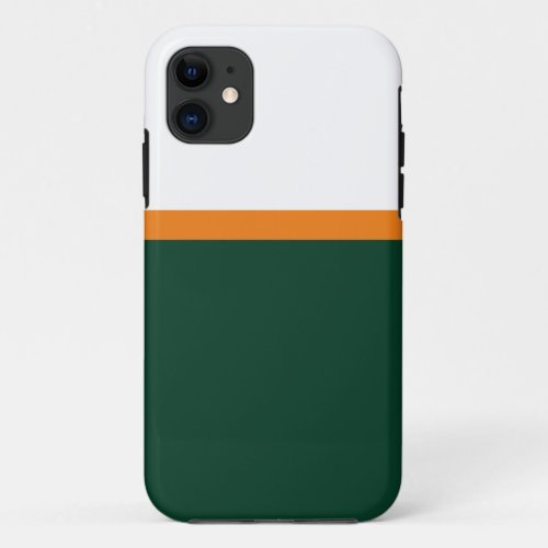 Sleek Stylish Colorful Sporty Stripes Color Block iPhone 11 Case