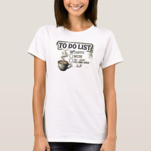 Sleek & Stylish Gold COFFEE WORK TRUE CRIME T-Shirt