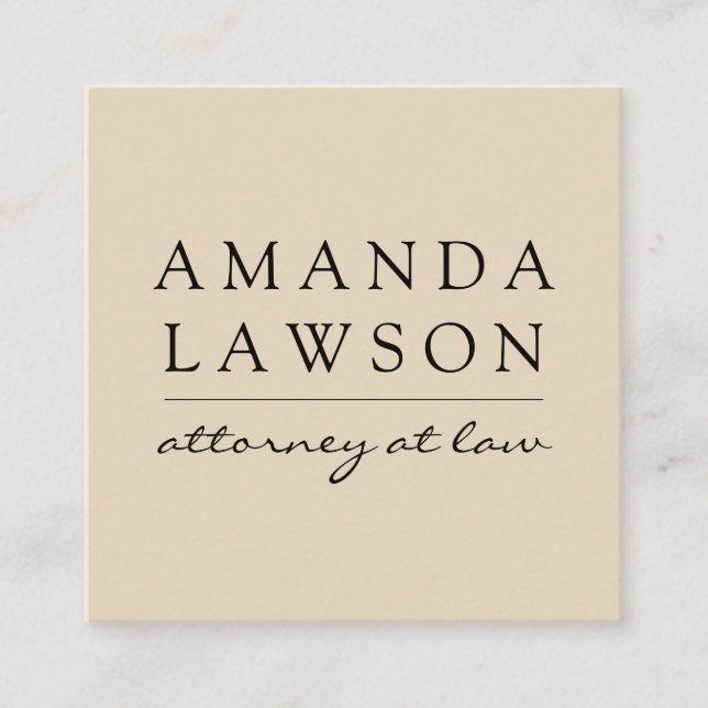 Sleek Tan Gray (appointment) Appointment Card (Front)