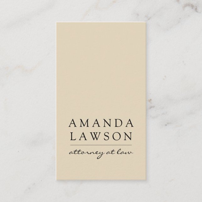 Sleek Tan Gray (appointment) Appointment Card (Front)