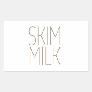 Sleek Tan Skim Milk Rectangular Sticker