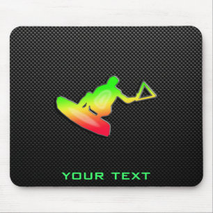 Sleek Wakeboarder Mouse Pad