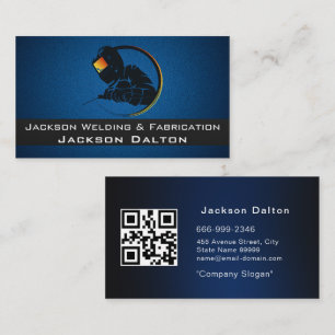 Sleek Welder Welding Metal Fabricator Metalwork  Business Card