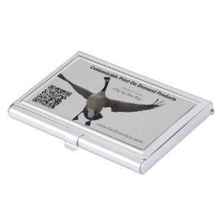 Sleekly Designed Personalized Promotional QR Code Business Card Case