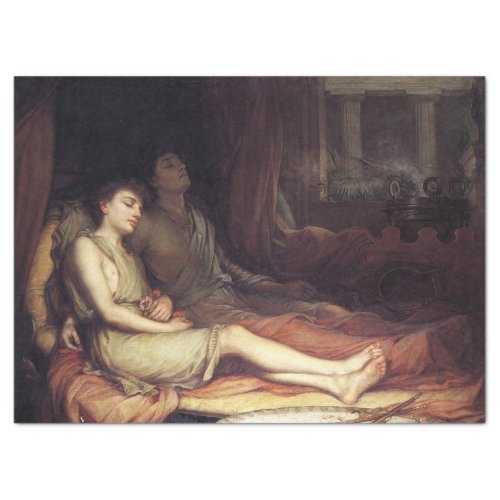 Sleep and His Half_Brother Death by J Waterhouse Tissue Paper