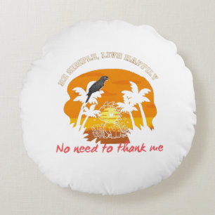 Sleep and rest round pillow