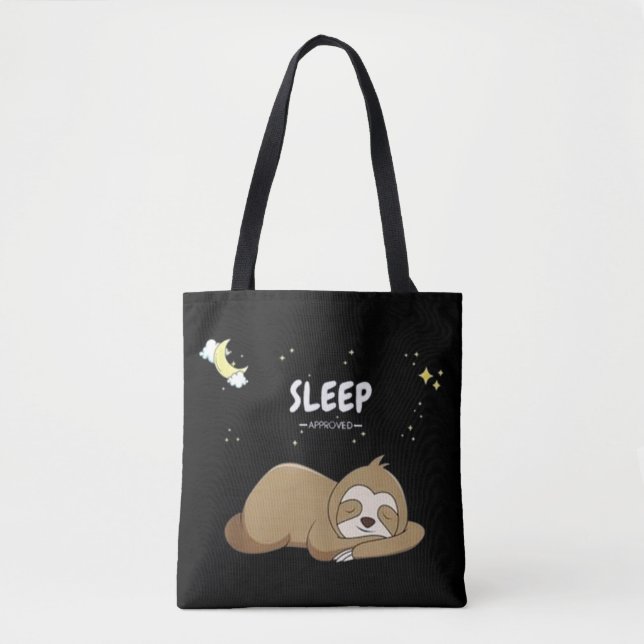 Sleep Approved Sloth - Sleeping Clothes - Sleep  Tote Bag (Front)