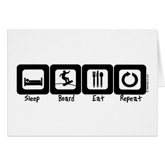 Sleep Board Eat Repeat Cards (Front Horizontal)