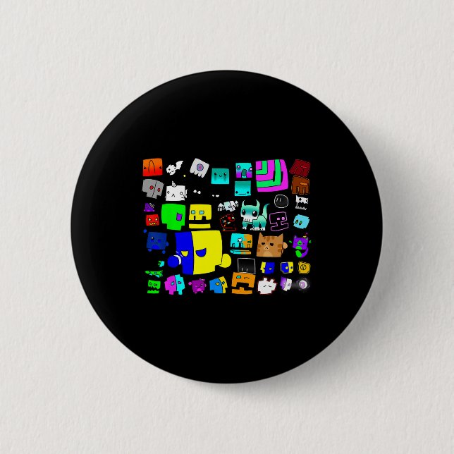 Sleep Dash Repeat Video Game Geometry Video Gamer  Button (Front)