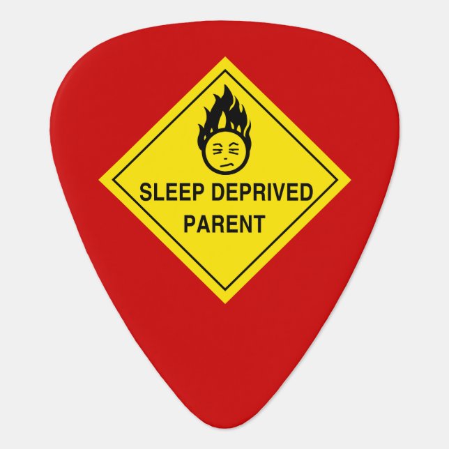 Sleep Deprived Parent Guitar Pick (Front)