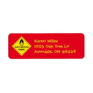 Sleep Deprived Parent Label