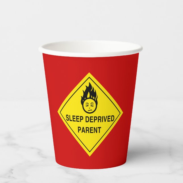 Sleep Deprived Parent Paper Cup (Front)