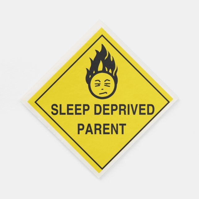 Sleep Deprived Parent Paper Napkins (Corner)