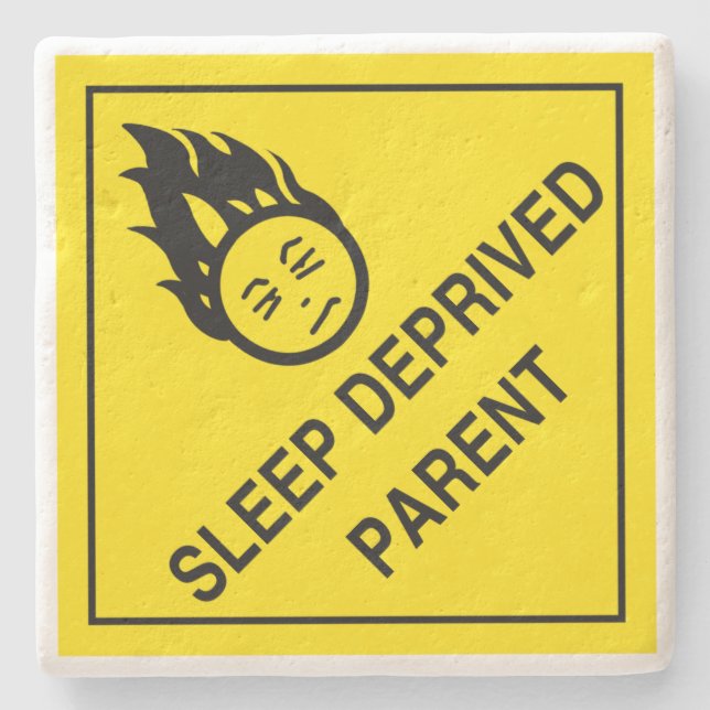 Sleep Deprived Parent Stone Coaster (Front)