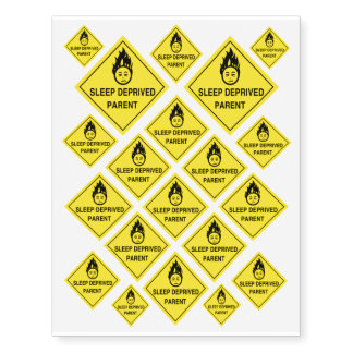 Sleep Deprived Parent Temporary Tattoos